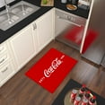 thumbnail image 4 of Ottomanson Coca-Cola Logo Machine Washable Non-Slip Rubberback 2x3 Area Rug, 2'3" x 3', Red, 4 of 7