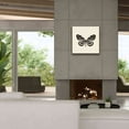 thumbnail image 4 of Epic Graffiti 'Butterfly VIII B&W' by Debra Van Swearingen, Canvas Wall Art, 26"x26", 4 of 6