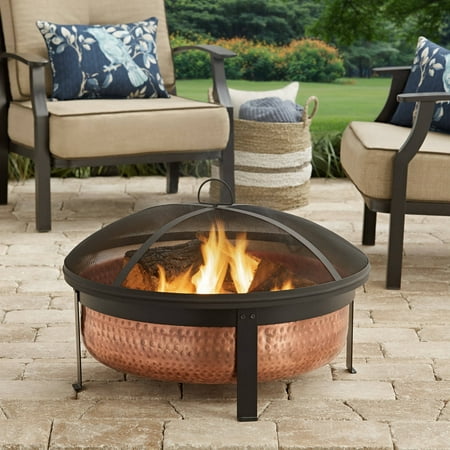 Better Homes And Gardens 30 Copper Hammered Fire Pit Brickseek