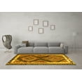 thumbnail image 3 of Ahgly Company Machine Washable Indoor Rectangle Southwestern Yellow Country Area Rugs, 6' x 9', 3 of 4