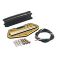 thumbnail image 2 of Kit de pastillas humbucker de doble riel de latón y plástico activo para guitarra eléctrica negro, 2 of 9