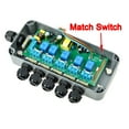 thumbnail image 2 of GREENCYCLE 4 Set 15A 5-Gang Junction Box Weatherproof Outdoor Switched with 5 x Push Switches w/indicators and 6 x 20mm Cable Gland and Remote Power Switch IP66 Rated (4PK Box, 4PK Remote Control), 2 of 10