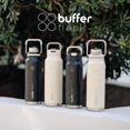 thumbnail image 2 of BUFFER FLASK Termo de Acero Inoxidable 1000 ml &ndash; Botella Termica Antigoteo y Hermetica &ndash; Termo para Agua Fr&iacute;a 24h y Caliente 12h &ndash; Termos para Agua - Incluye T, 2 of 8