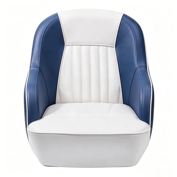 Towallmark Pontoon Boat Seat With Thickened Sponge Padding, Ergonomic Captain Bucket Seat, Boat Captain Chairs for Fishing Boat, Sightseeing Boat, Speedboat, Standard Mounting Bolt