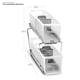 thumbnail image 5 of Organizador Madesmart Mini de plástico de 2 niveles con compartimentos divididos Frost, 5 of 5