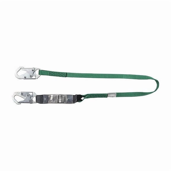 Msa Safety Shock-Absorbing Lanyard,Gray 10193125