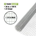 thumbnail image 2 of YardGard 3' x 100' 1/4" Square Mesh Wire Hardware Cloth Poultry Fence, 2 of 6