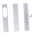 thumbnail image 1 of Tablero de marco de inserción de ventana deflectora de aire acondicionado, abatible, placa de sellado de ventana retráctil, Kit de ventilación de Paquete de tres, 1 of 8