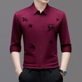thumbnail image 2 of MDUKONU Chemise Homme Business Casual à Manches Courtes Résistante aux Plis Entretien Facile Rouge Melon D\'eau 110, 2 of 4
