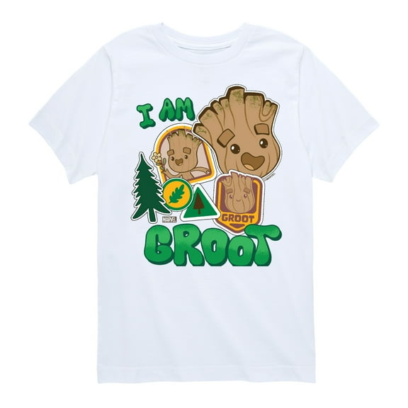 Marvel Guardians of the Galaxy - Groot Sticker Style - Toddler And Youth Short Sleeve Graphic T-Shirt