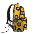 thumbnail image 4 of Haiem Retro Vinyl Records Printed School Backpack,Casual Travel Lightweight Backpack,Durable Comfortable Multifunctional Backpack,Laptop Backpack, 4 of 5