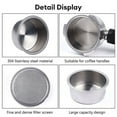 thumbnail image 5 of 51mm Stainless Steel Coffee Filter Basket 1/2 Cup Espresso Machine Dripper Portafilter Coffee Maker Strainer Coffee Puck Screen, 5 of 8