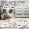 thumbnail image 5 of ODIKA 3'x5' Machine Washable Non-Slip Area Rug, Vintage Botanical Meadow Wildflower Garden Accent High Traffic Rug, Pink, 479441, 5 of 5