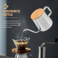 thumbnail image 2 of New Arrivals 350Ml Long Narrow Spout Coffee Pot Gooseneck Kettle Stainless Steel, 2 of 8