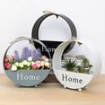 thumbnail image 5 of CSCHome Durable Iron Round Flower Pot Storage Dual Purpose Basket Home Wall Balcony Decor(White), 5 of 5