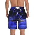 thumbnail image 3 of Naloa Steel Skull Men's Beach Shorts, Surfing shorts, Swim trunks, Quick Dry Swim Trunks for Surfing Beach Fun - 3X-Large, 3 of 9