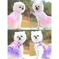 thumbnail image 2 of Flower Gauze Tutu Dog Dress Vest Apparel Skirt Clothes Pet Puppy Princess Clothes for Dogs and Cats, 2 of 13