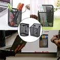 thumbnail image 2 of 2 Models Mesh Pen Holder for Desk Casewin Black Wire Mesh Pencil Holder, Mesh Pen Holder Square&Pen Holder Round Shape, Magnetic Pencil Holder, for Refrigerator, Desk Whiteboard, Locker Accessories, 2 of 8