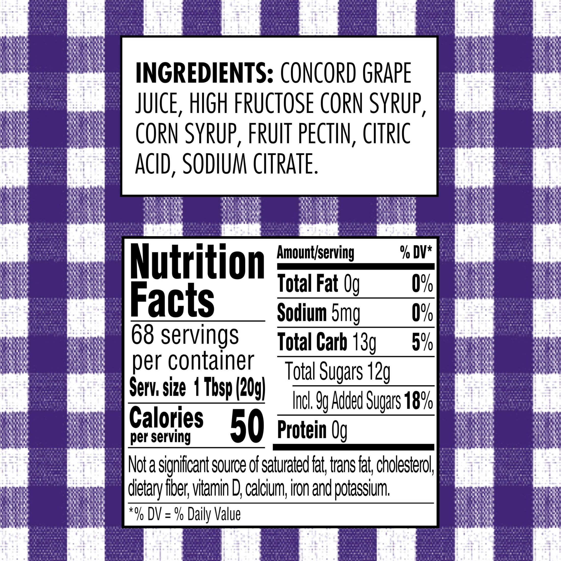 (3 pack) Smucker's Concord Grape Jelly, 48 oz
