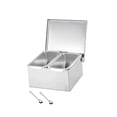 thumbnail image 3 of DOLITY Condiment Jars Detachable Stainless Steel Kitchen Utensils Storage Box Seasoning Two Grids, 3 of 9