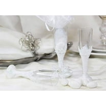 4.25 Inch Mini Plastic Champagne Cup Iridescent White (12 Pieces)