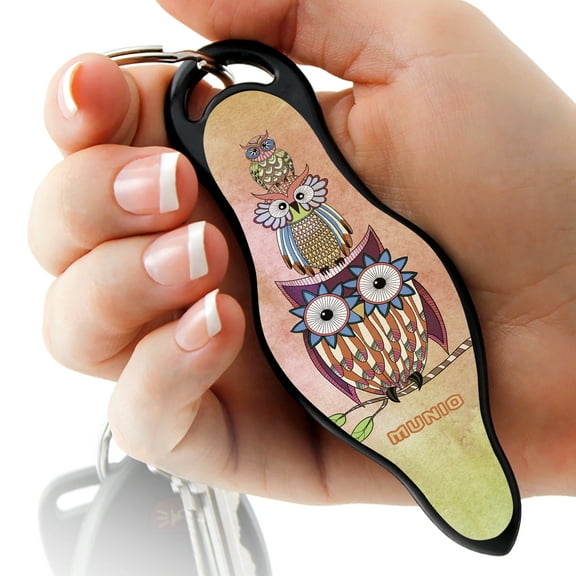 MUNIO Self Defense Keychain, Personal Safety Essential, Legal, Non-Lethal, Made in the USA