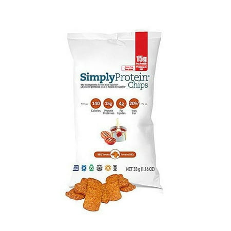 Simply Choices Protein Chips - BBQ - 33 grm (Case of 12)