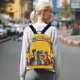 thumbnail image 7 of Quilted Backpack Fashion Backpack 10.23*5.11*12.59 Inch Women's Fashion Backpack Picnic Shopping Travel Out Sports backpack Colorful Dinosaurs, 7 of 7