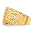 thumbnail image 3 of Solid 14k Yellow Gold Textured Dome Ring Band Size 5.5, 3 of 6