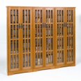 thumbnail image 1 of Leslie Dame Incrusté Verre Mission Armoire Multimédia en Chêne, 1 of 2