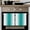 Teal green, variant on Black White 1 Pack Kitchen Towel, Water Absorbent Dish Towel, Gradient Gray Monochrome Minimalist Stripe Decorative Hand Towels - Quick Drying Cloth for Cooking Baking, 18x28 Inch