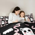 thumbnail image 4 of Castle Fairy Kawaii Ghost Girl 7-Piece Bedding Comforter Set,Cartoon Bow King Bedding Sets,Happy Halloween Ultra Soft Bed Sheets,Lightweight Room Decor, 4 of 8