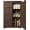 Brown, variant on 33'' Small Food Pantry Cabinet with Doors and Shelves, Noelse Wooden Kitchen Storage Cabinet with 4 Drawers for Kitchen Organization, White