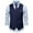 Blue, variant on QENGING Men's Suit Jacket Formal Bussiness Tuxedo Suit Waistcoat Vest Blazer Jacket Top Coat of The Day