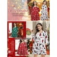 thumbnail image 3 of Plus Size Christmas Dresses 4X for Women, VEPKUL Crew Neck T Shirt Dress Long Sleeve Casual Loose Swing Fall Dress with Pockets, 3 of 8