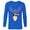 Royal, variant on Hawkeye Cat Holiday Sweater - Long Sleeve T-Shirt for Men – Customized-Black