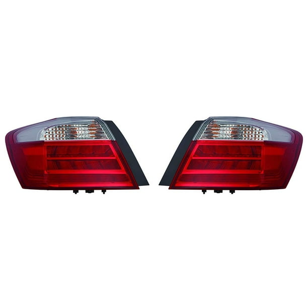 For Honda Accord Sedan 20132015 Tail Light Assembly LED Type Pair Driver and Passenger Side