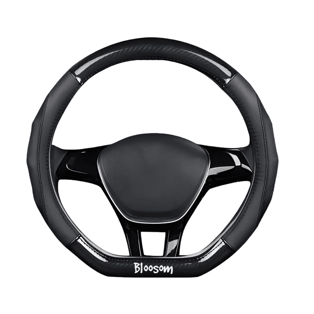 Funda Para Volante Bloosom Fibra De Carbono Gama Alta Forma D Negro