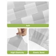 thumbnail image 4 of Grey Plaid Bar Stool Covers Set of 4, Spring Summer Farmhouse Buffalo Checkered Stretch Washable Bar Chair Covers with Backs, Removable Pub Counter Height Chair Cover for Kitchen Dining Room Cafe, 4 of 7