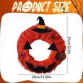 thumbnail image 3 of SMKE Fall Pumpkin Wreath for Front Door,Rustic Harvest Wreath with Witch Hat Jack-O'-Lantern,Farmhouse Halloween Porch Yard Decor,Pumpkin Harvest Wreath Rustic Wreath Fall Decor,Orange 12.2in, 3 of 5