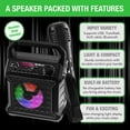 thumbnail image 5 of RISEBASS Karaoke Machine for Kids & Adults Singing Machine Speaker with Microphone, Black, 5 of 7