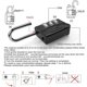 thumbnail image 5 of 2 Pack Combination Lock,Suitcase Lock,Resettable Weatherproof Combination Padlock,4 Digit Smooth Dial, Alloy Lock, 5 of 5
