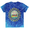 thumbnail image 2 of New Hampshire Vintage Distressed State Flag All Over Youth T Shirt, 2 of 2