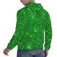 thumbnail image 6 of Wukai Green Glitter Print Men Hoodies Fleece Sweatshirts Long Sleeve Sweaters Pullover Fall Outfits Winter Clothes-X-Large, 6 of 7