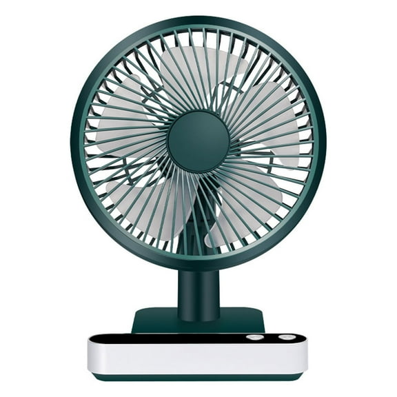 ChicYu Automated Oscillation Desk Solution USB Rechargeable Mini Portable Fan 180 Degree Head Four Speed Settings LED Display Strong Quiet Airflow Cool System