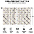 thumbnail image 2 of Blackout Kids Curtains,Beige Cow Flower Pattern Childrens Insulated Curtains Set Of 2,Bedroom Essentials,Toddler Room Decor 52x63in(132x160cm), 2 of 5