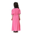 thumbnail image 6 of HAYIMI Child Elegant Long Sleeve Maxi Dress O-Neck For Teen Girls Attire Casual Party Wear Comfortable Daily Boho Special Occasion Back To School Swing Flowy Kids Sundress, 6 of 6
