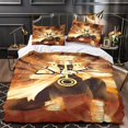 thumbnail image 3 of Naruto Bedding Set Anime Characters Soft Microfiber Duvet Cover With Zipper Set Pieces, For Children, Teens, Adults, Double, 3 of 5
