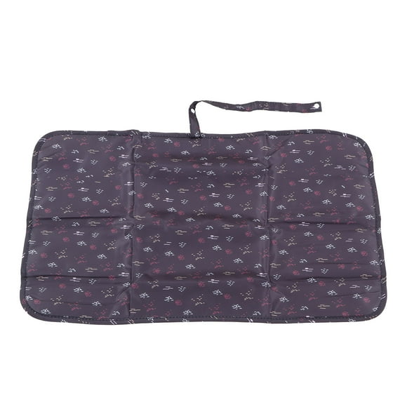 Cambiador de pañales portátil Nikou impermeable plegable de nailon con lunares negros 60 x 35cm
