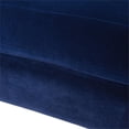 thumbnail image 6 of Maklaine Contemporary Hardwood Accent Arm Chair in Navy Blue, 6 of 14